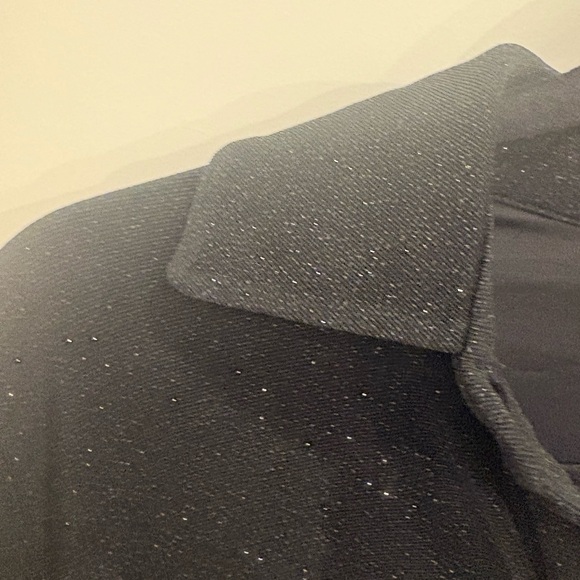 EVERNEW SPARKLE ROUCHED BLACK DRESS - Picture 6 of 9